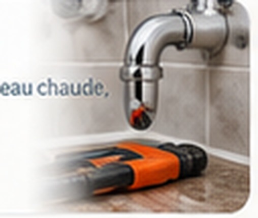 Raccord de plomberie en cours de réparation